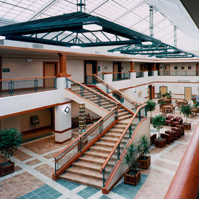 Interior view of the Cooper Health Systems Voorhees Square building.